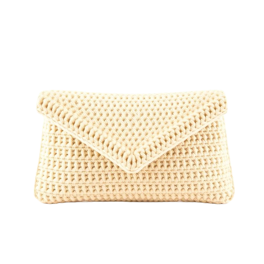 Clutch de crochê envelope festa