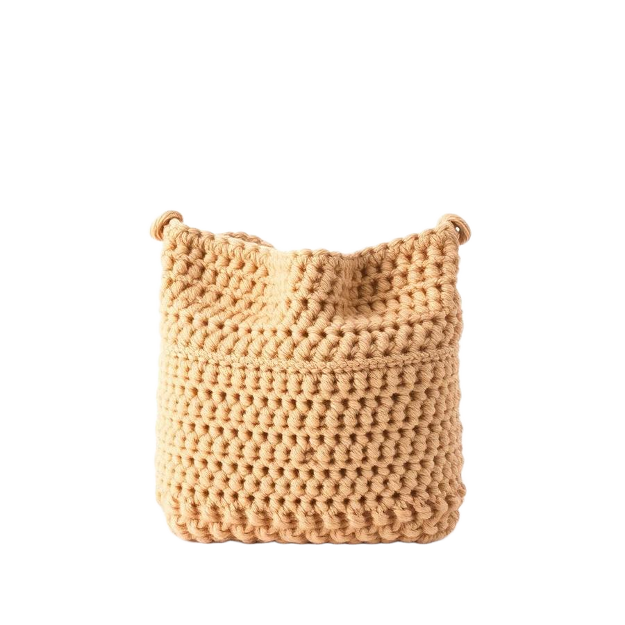 Bolsa de ombro shoulder bag média crochê